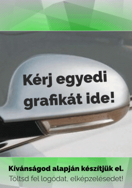egyedi visszapillanto matrica