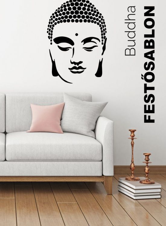 Buddha festősablon, stencil