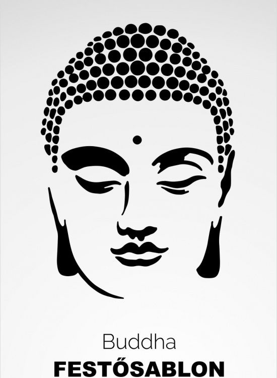 Buddha festősablon, stencil