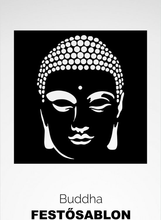 Buddha festősablon, stencil