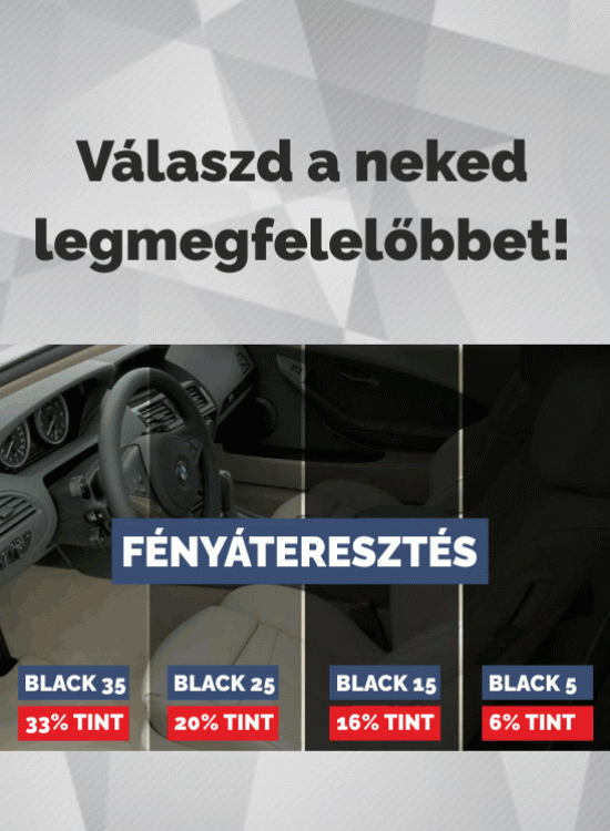 autósötítés fólia